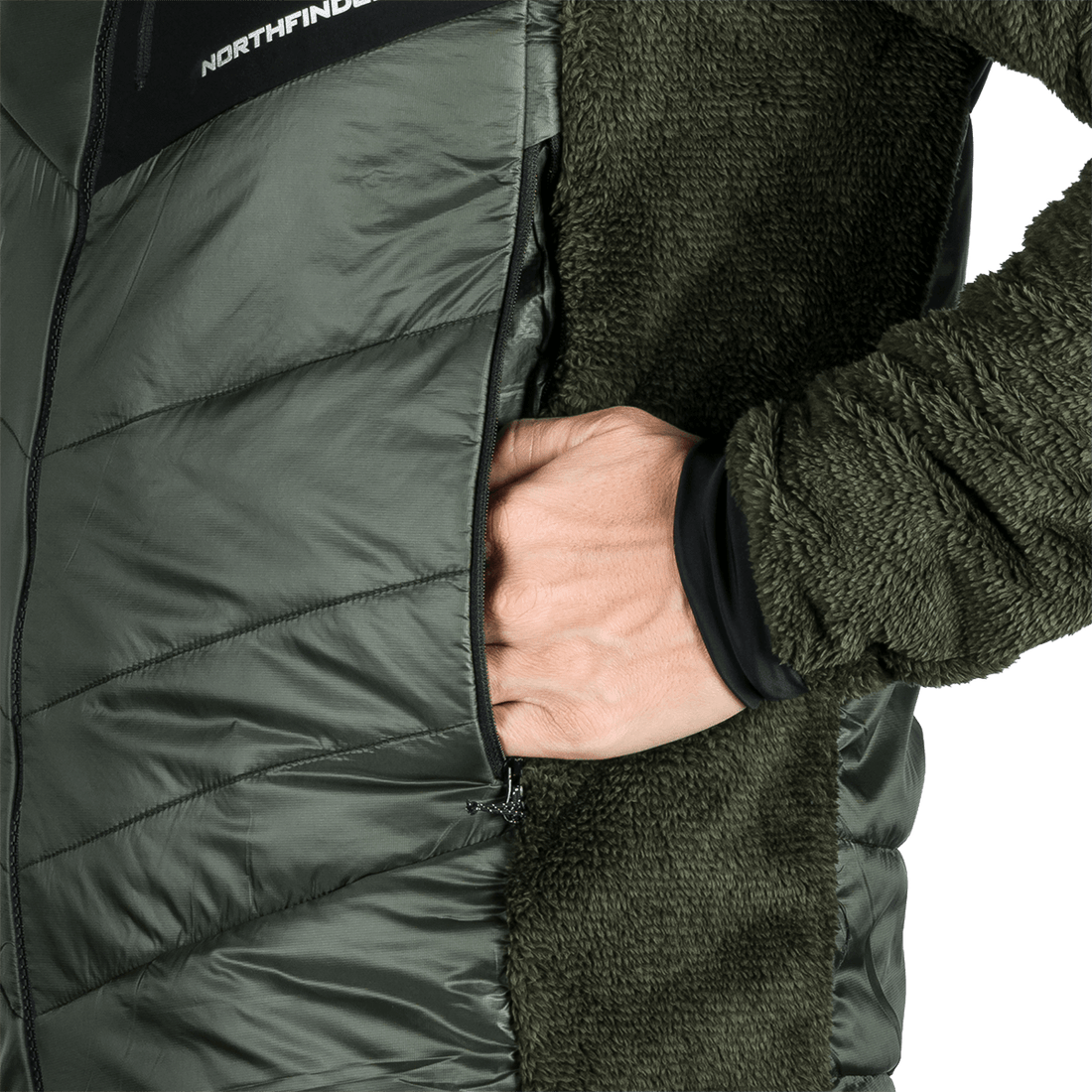 BU-5335OR men's hybrid outdoor jacket EMERYTH