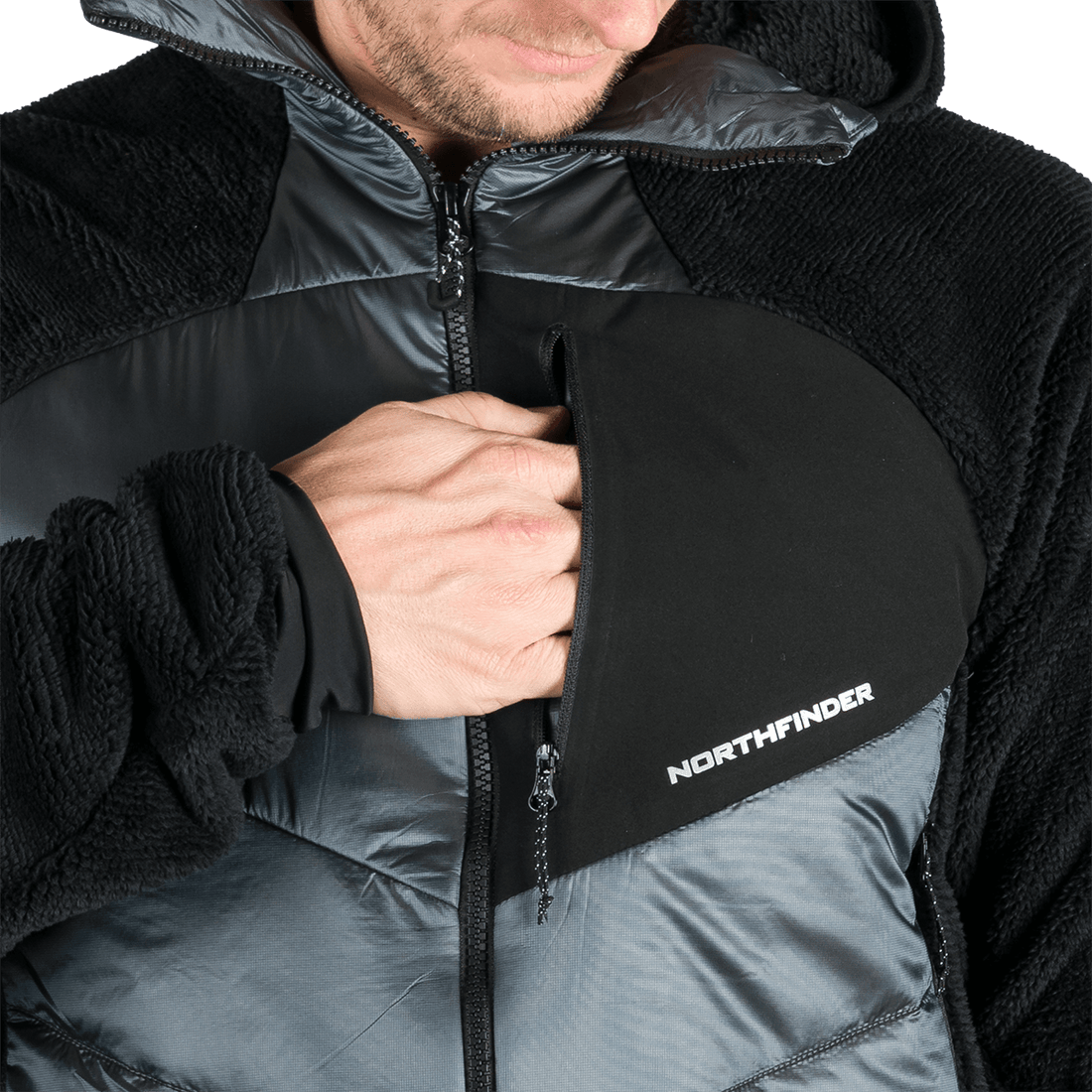 BU-5335OR men's hybrid outdoor jacket EMERYTH