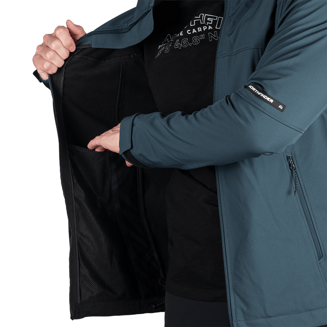 BU-5336OR men's travel softshell hood off jacket 3L ANTONI