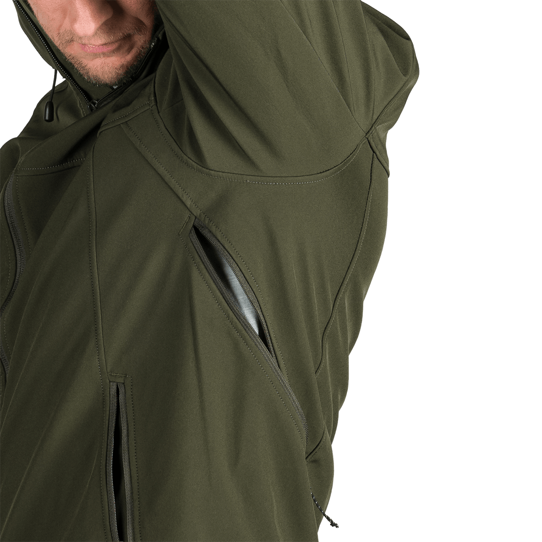 BU-5336OR men's travel softshell hood off jacket 3L ANTONI
