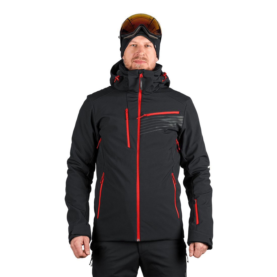 BU-5352SNW men's ski softshell insulated jacket BARTALAN
