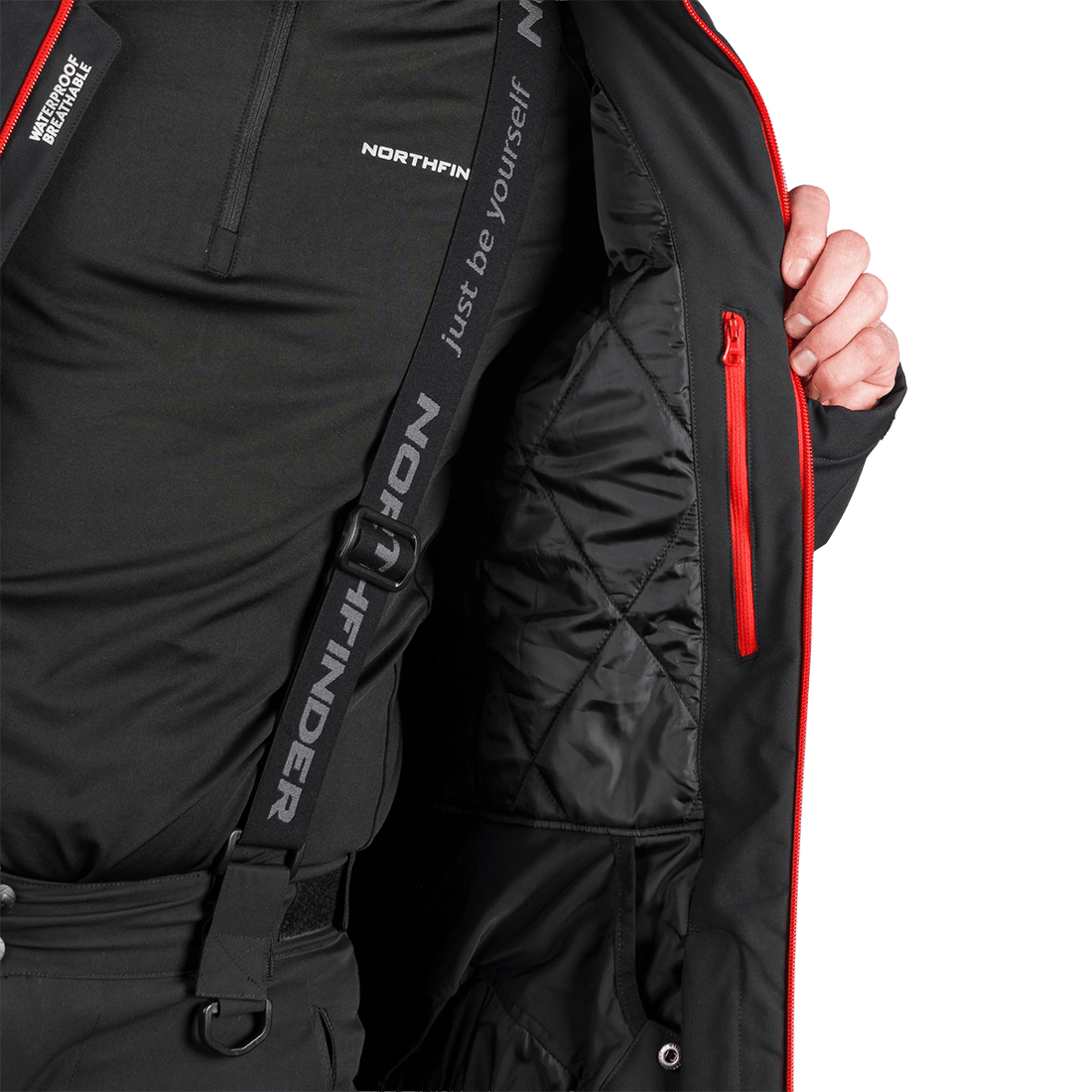 BU-5352SNW men's ski softshell insulated jacket BARTALAN