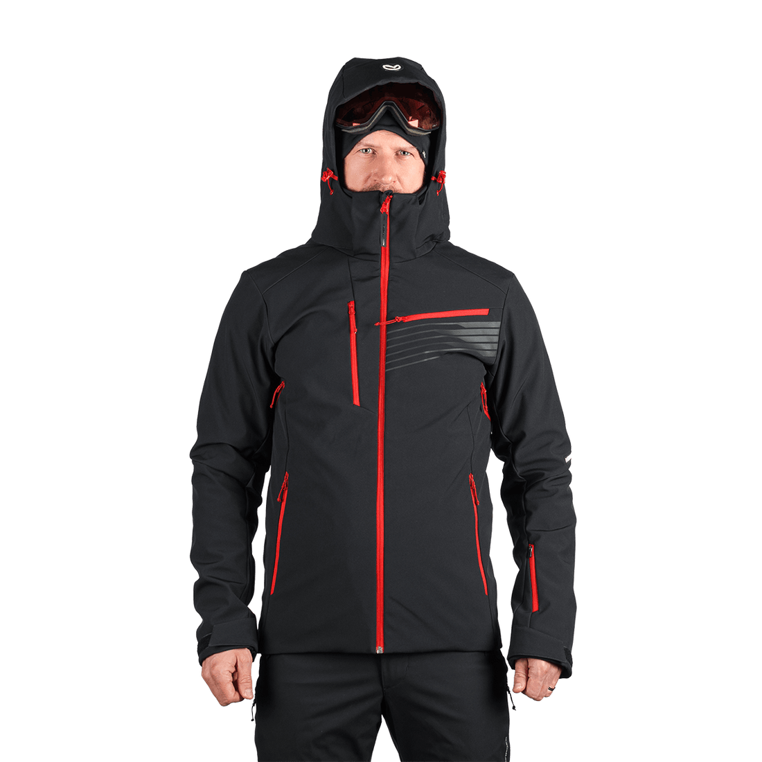 BU-5352SNW men's ski softshell insulated jacket BARTALAN