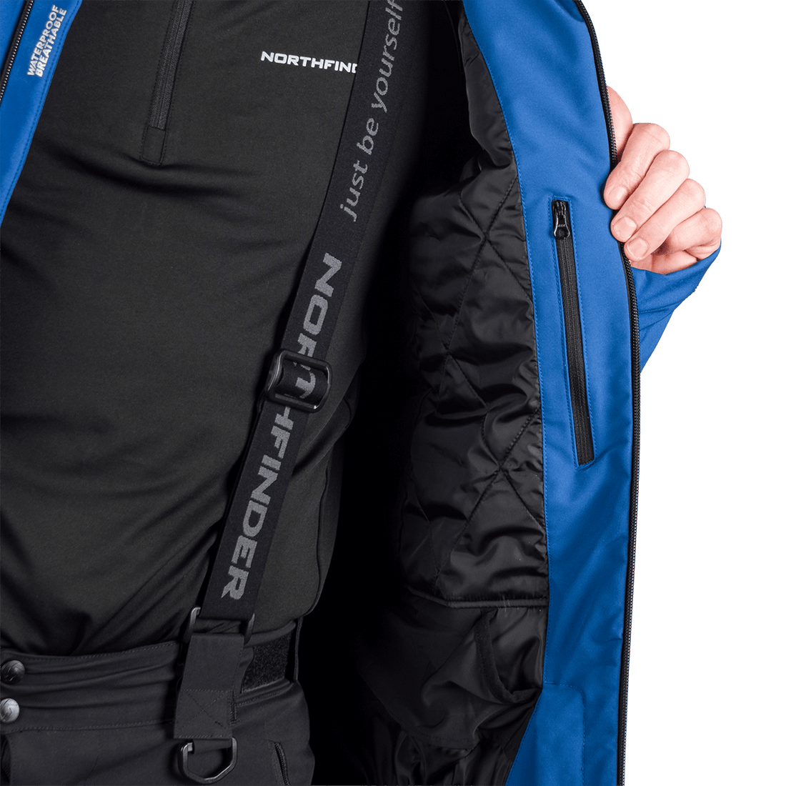 BU-5352SNW men's ski softshell insulated jacket BARTALAN