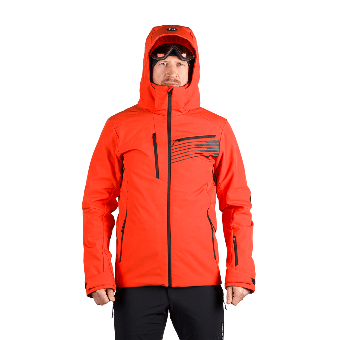 BU-5352SNW men's ski softshell insulated jacket BARTALAN