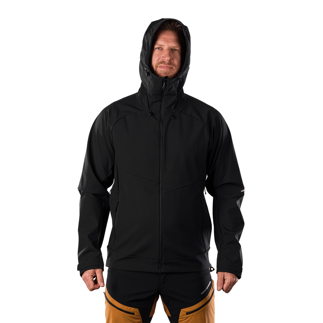 BU-5396OR men's outdoor softshell jacket 3L CLIFTON