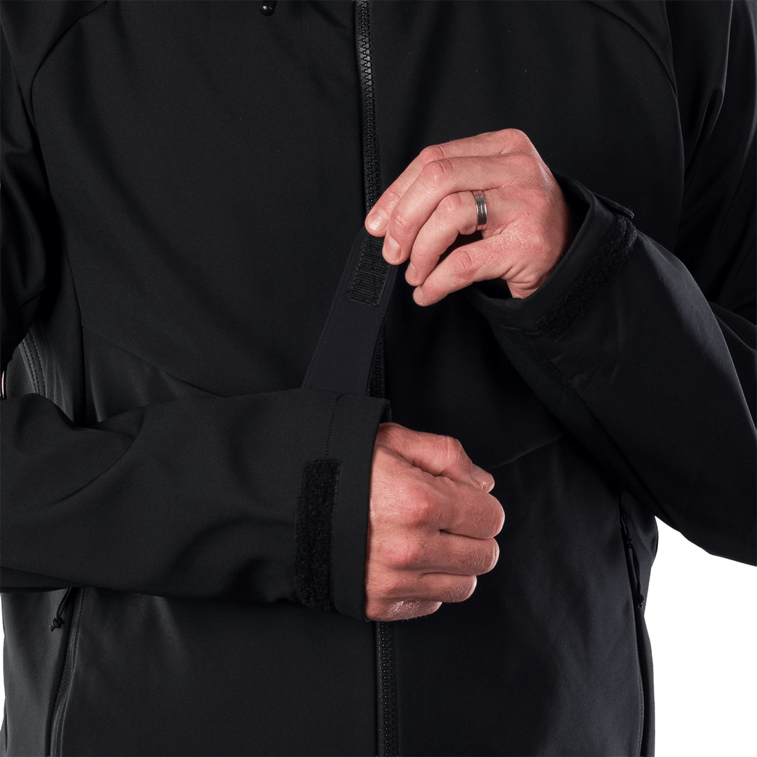 BU-5396OR men's outdoor softshell jacket 3L CLIFTON