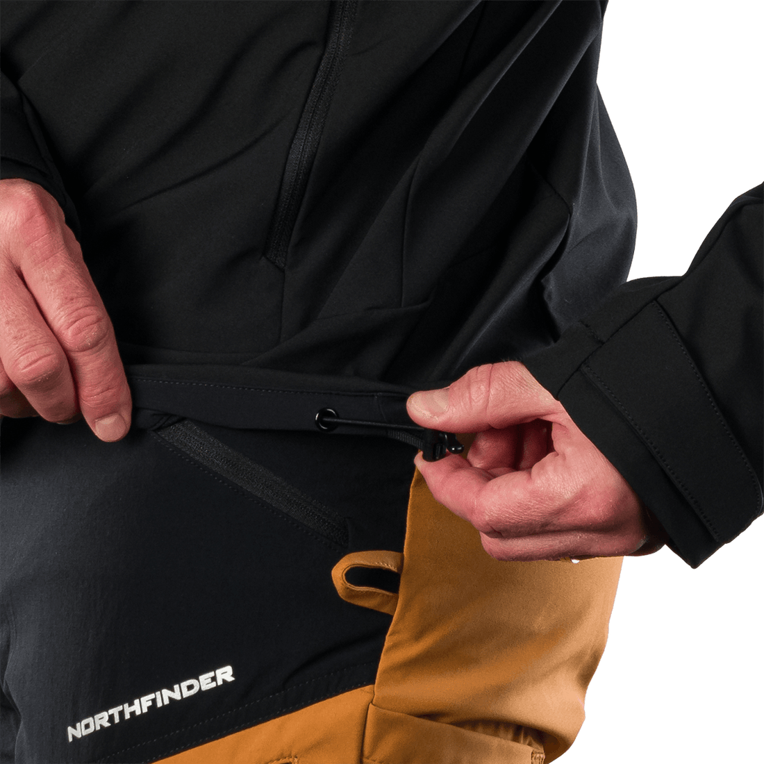 BU-5396OR men's outdoor softshell jacket 3L CLIFTON