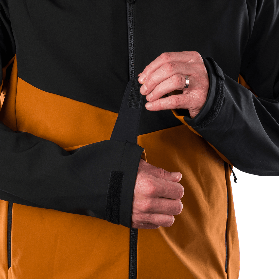 BU-5396OR men's outdoor softshell jacket 3L CLIFTON