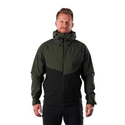 BU-5396OR men's outdoor softshell jacket 3L CLIFTON