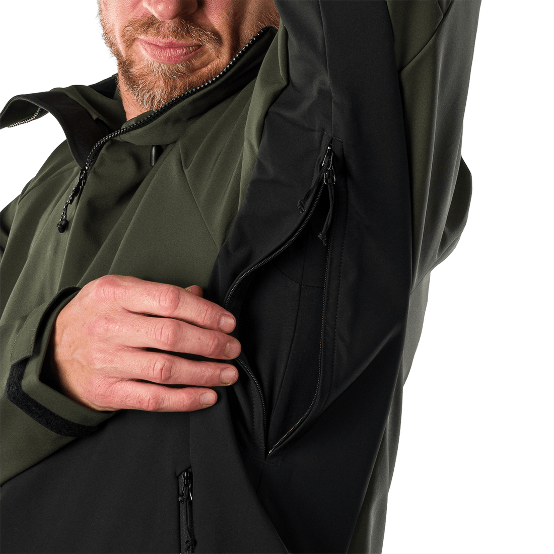 BU-5396OR men's outdoor softshell jacket 3L CLIFTON