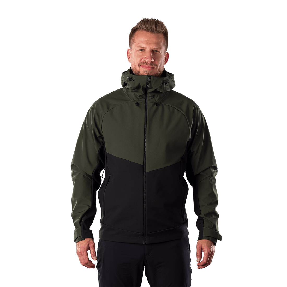 BU-5396OR men's outdoor softshell jacket 3L CLIFTON