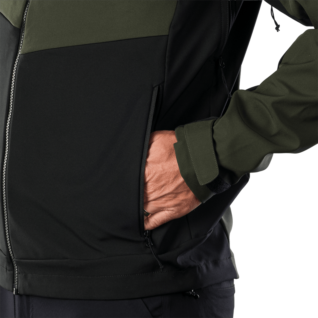 BU-5396OR men's outdoor softshell jacket 3L CLIFTON