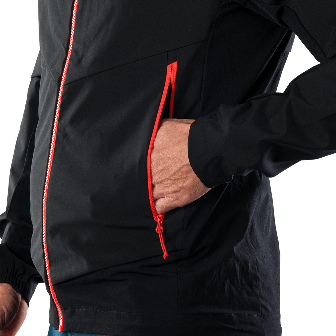 BU-5397OR men's trekking hybrid softshell jacket AMBROSE