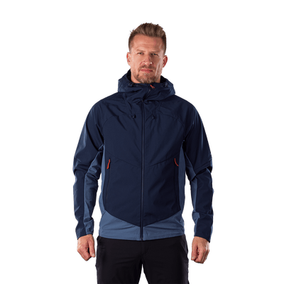 BU-5397OR men's trekking hybrid softshell jacket AMBROSE