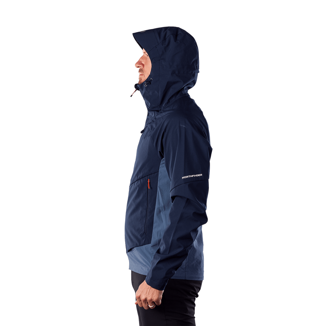 BU-5397OR men's trekking hybrid softshell jacket AMBROSE