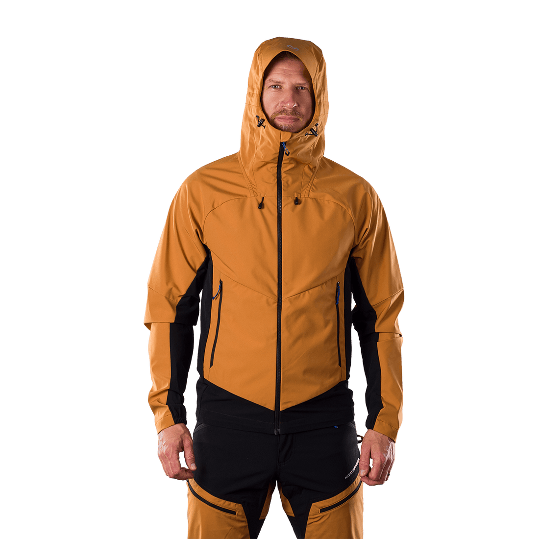BU-5397OR men's trekking hybrid softshell jacket AMBROSE