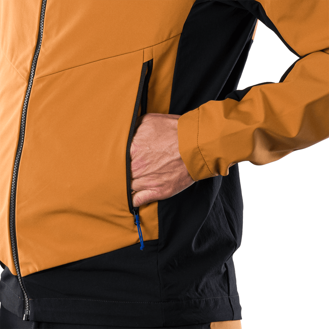 BU-5397OR men's trekking hybrid softshell jacket AMBROSE