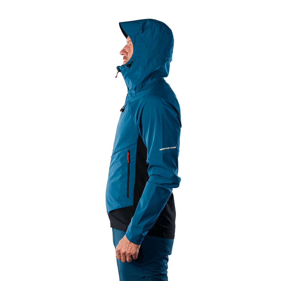BU-5397OR men's trekking hybrid softshell jacket AMBROSE