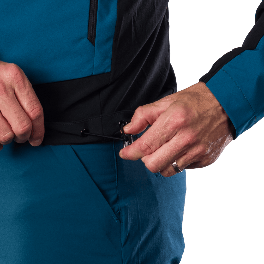 BU-5397OR men's trekking hybrid softshell jacket AMBROSE