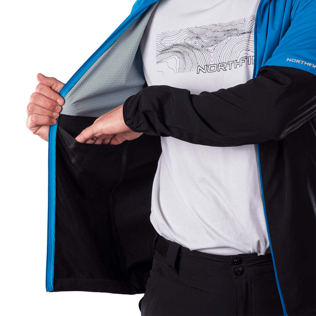 BU-5400OR men's trekking hybrid lightweight jacket BENJAMIN