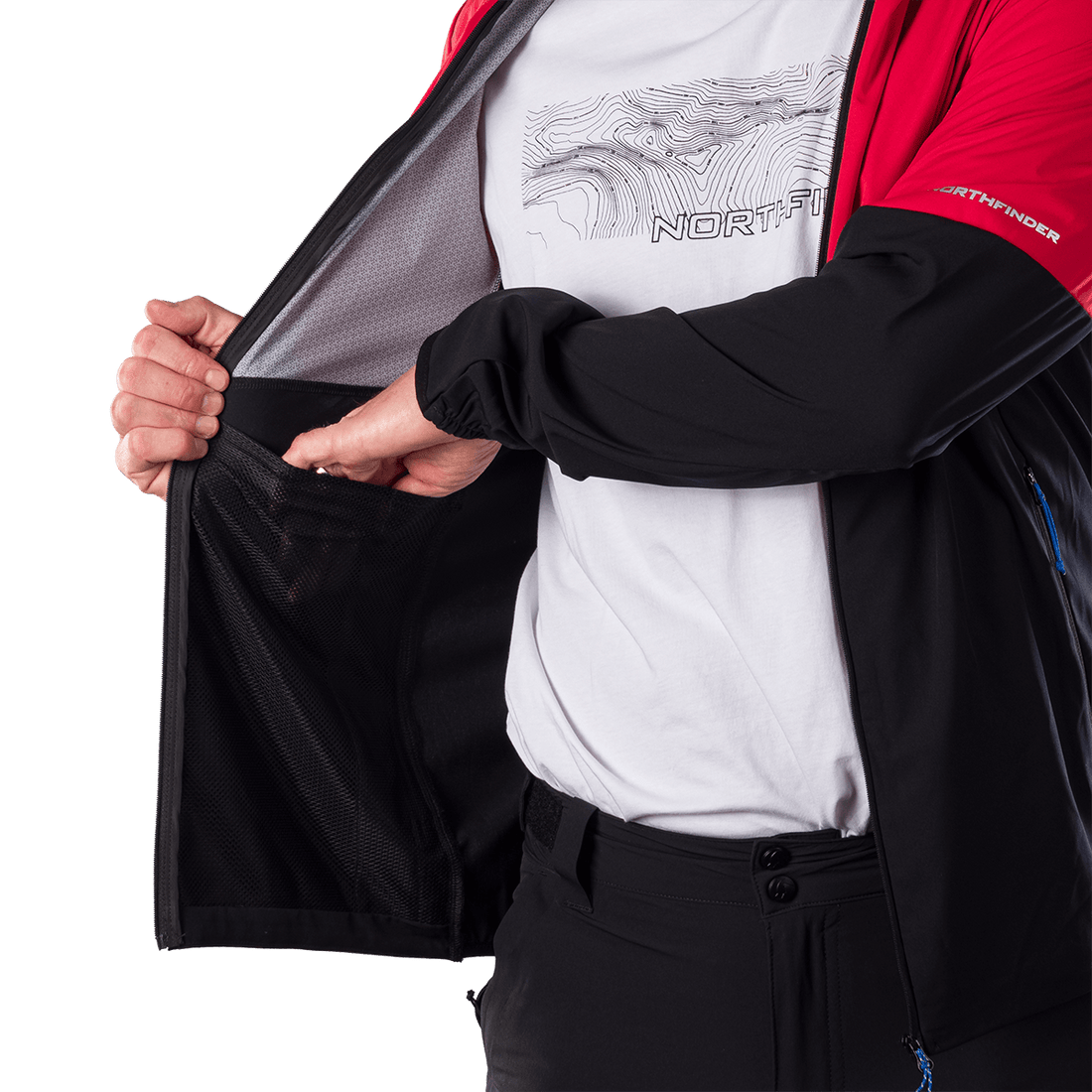 BU-5400OR men's trekking hybrid lightweight jacket BENJAMIN