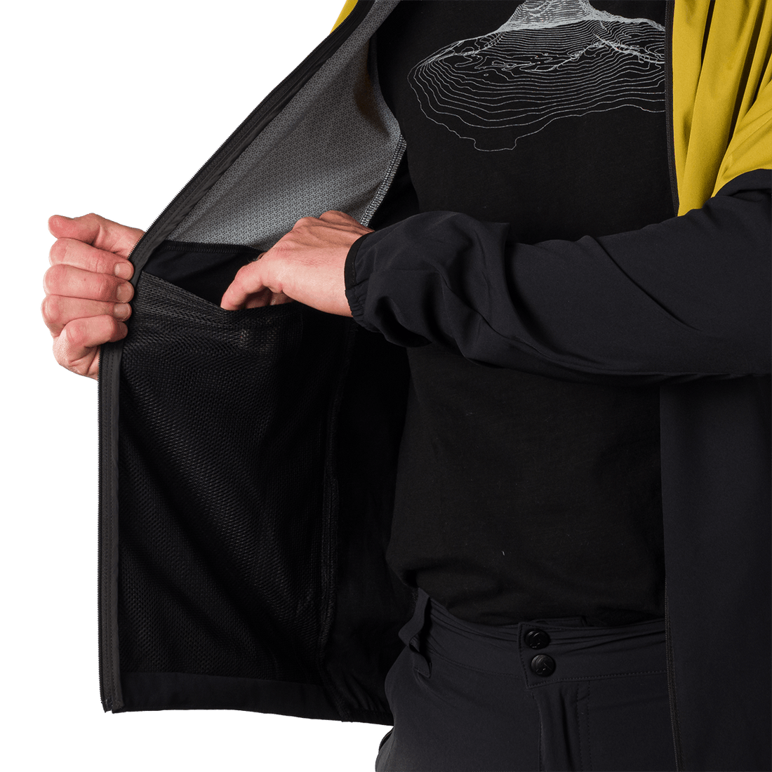 BU-5400OR men's trekking hybrid lightweight jacket BENJAMIN