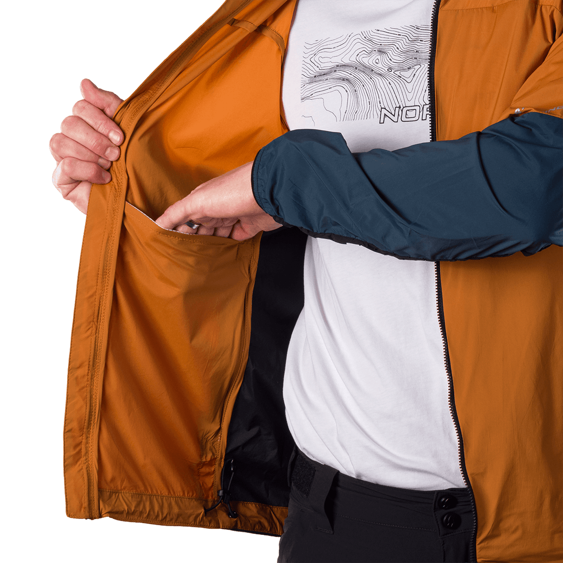 BU-5404OR men's ultra lightweight jacket DOCK