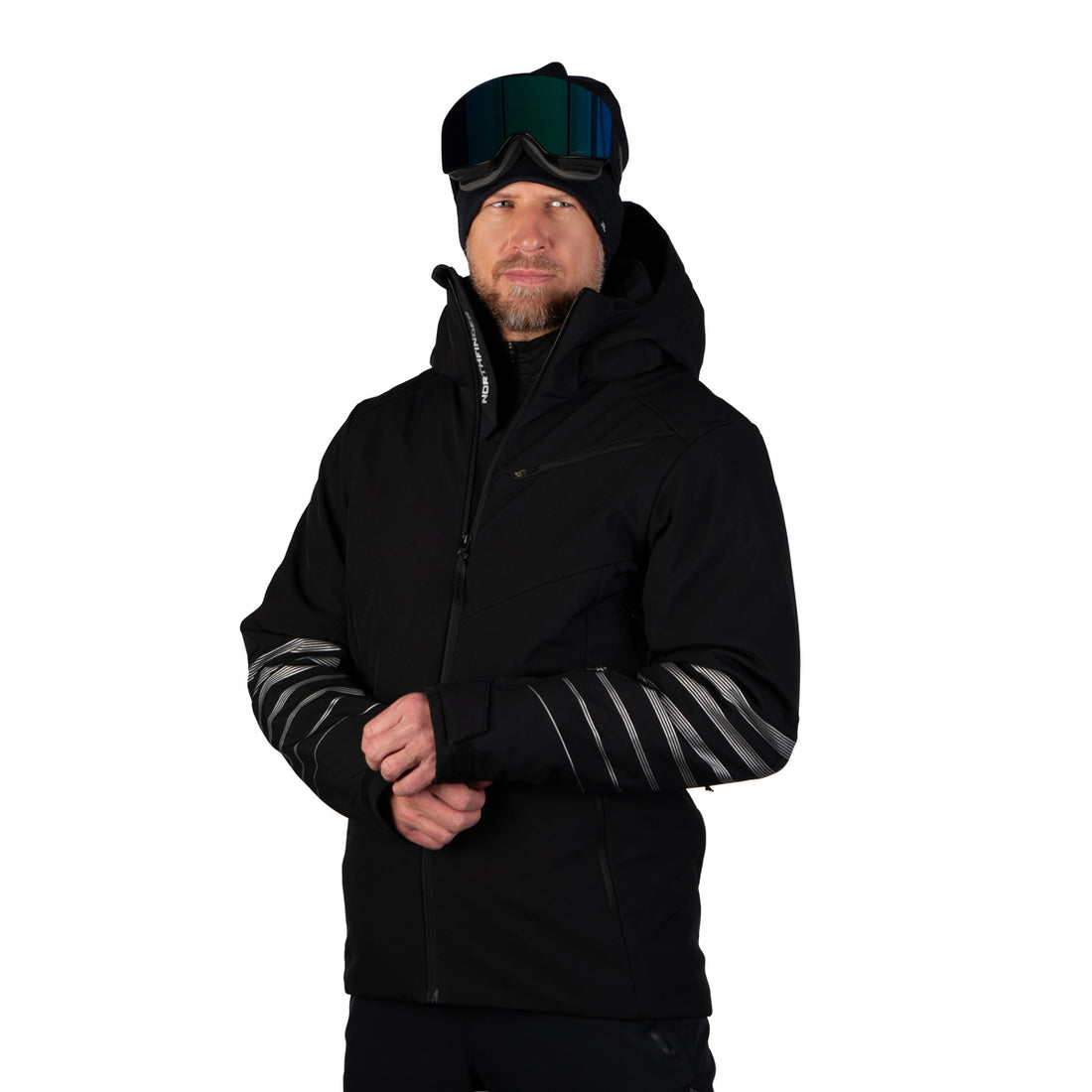BU-5419SNW men's ski softshell insulated jacket ILMAR