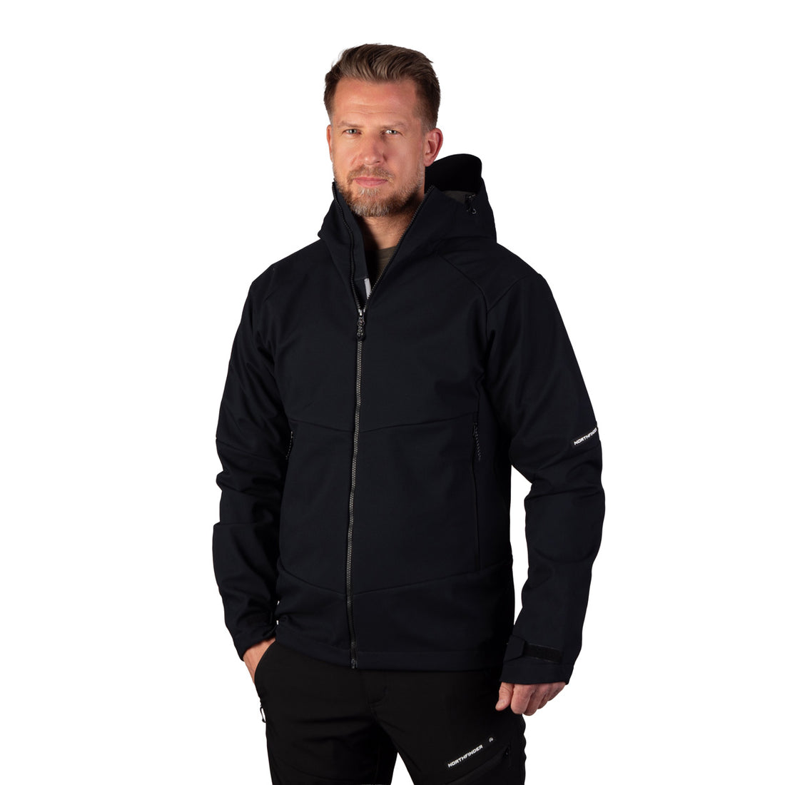 BU-5440OR men's outdoor hoody softshell jacket 3L AMADEU