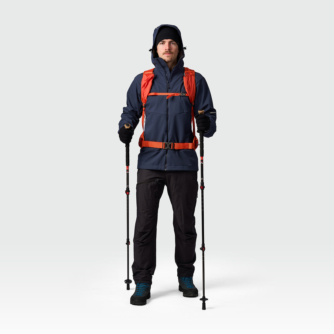 BU-5440OR men's outdoor hoody softshell jacket 3L AMADEU
