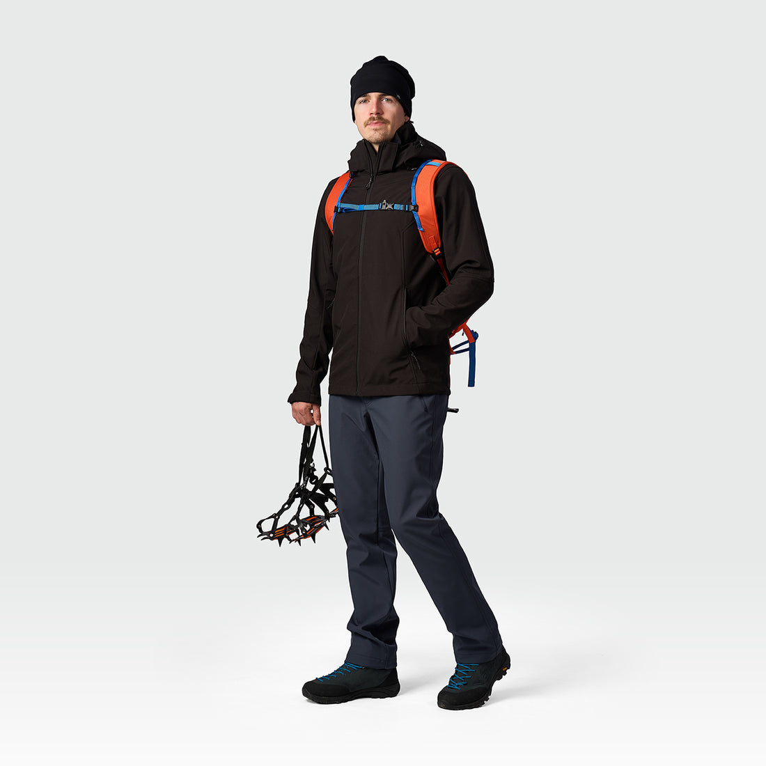 BU-5441OR men's softshell hood off jacket 3L ANASTACC