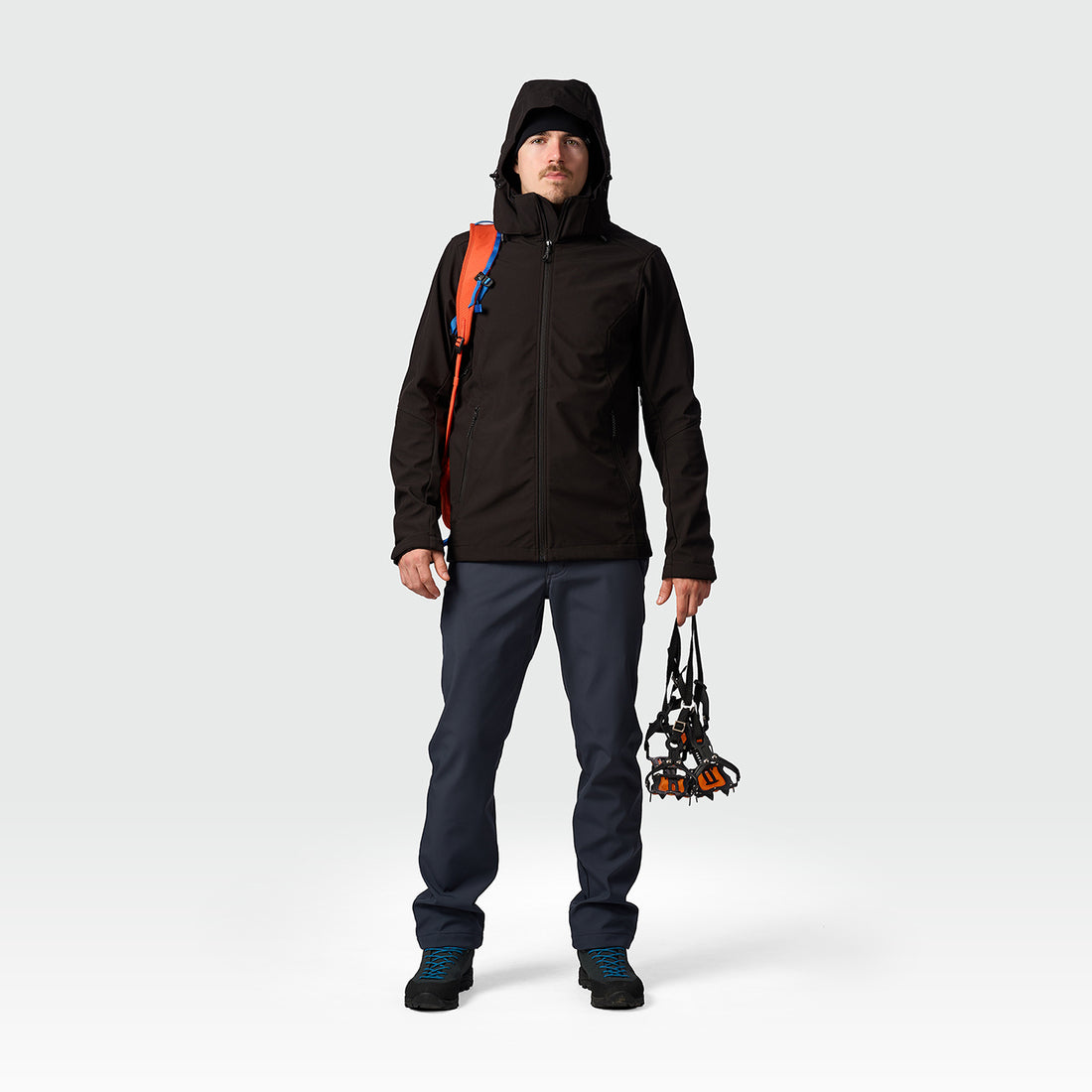 BU-5441OR men's softshell hood off jacket 3L ANASTACC