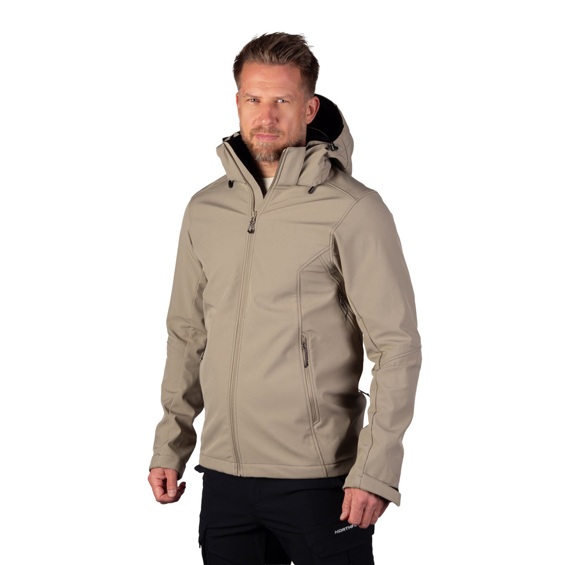BU-5441OR men's softshell hood off jacket 3L ANASTACC
