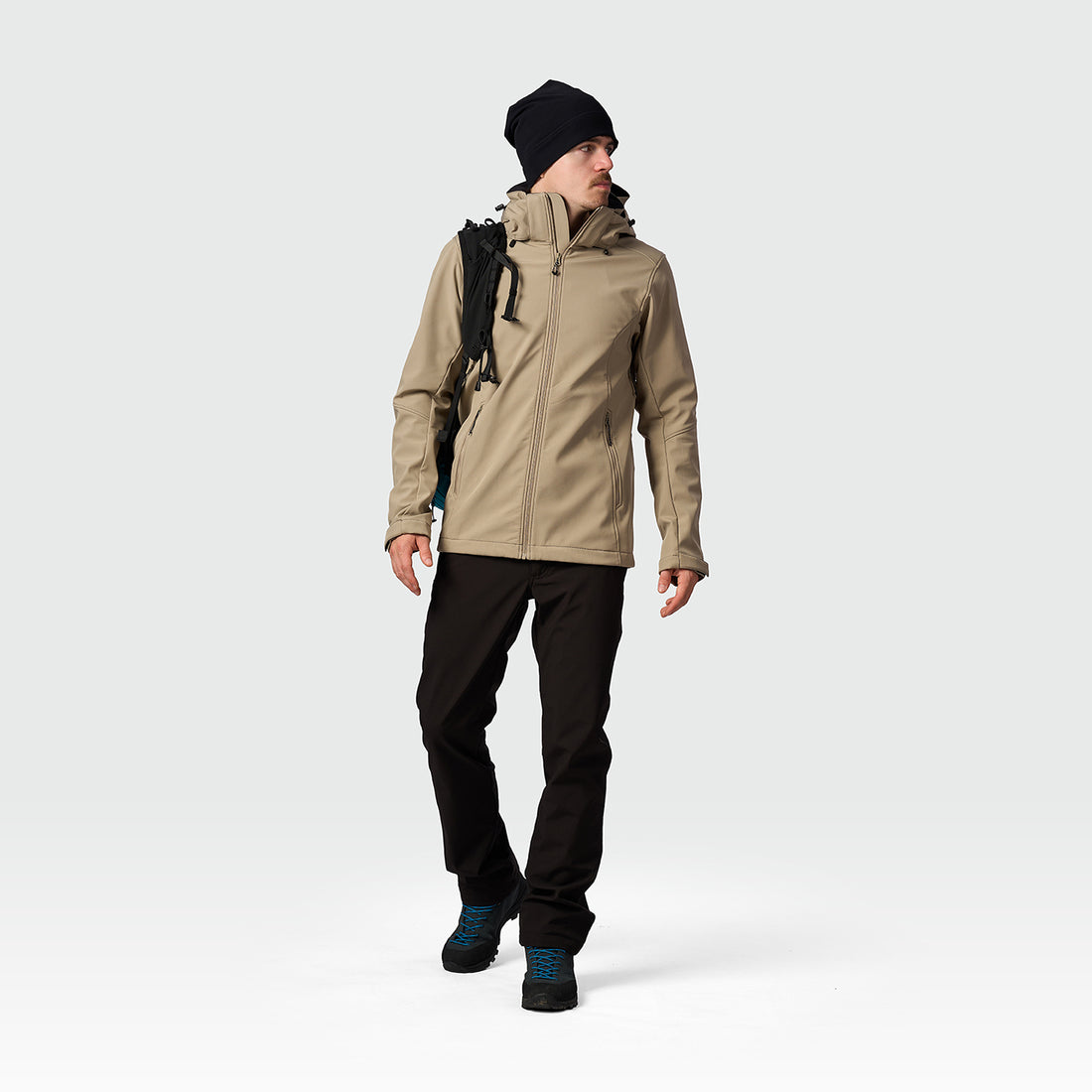 BU-5441OR men's softshell hood off jacket 3L ANASTACC