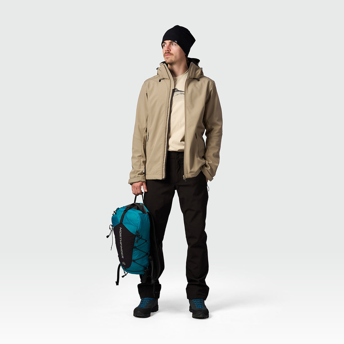 BU-5441OR men's softshell hood off jacket 3L ANASTACC