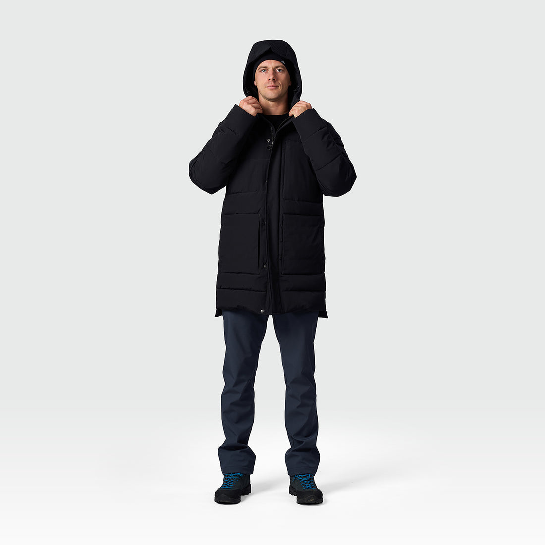 BU-5454SP men's casual trendy insulated long jacket GOBER
