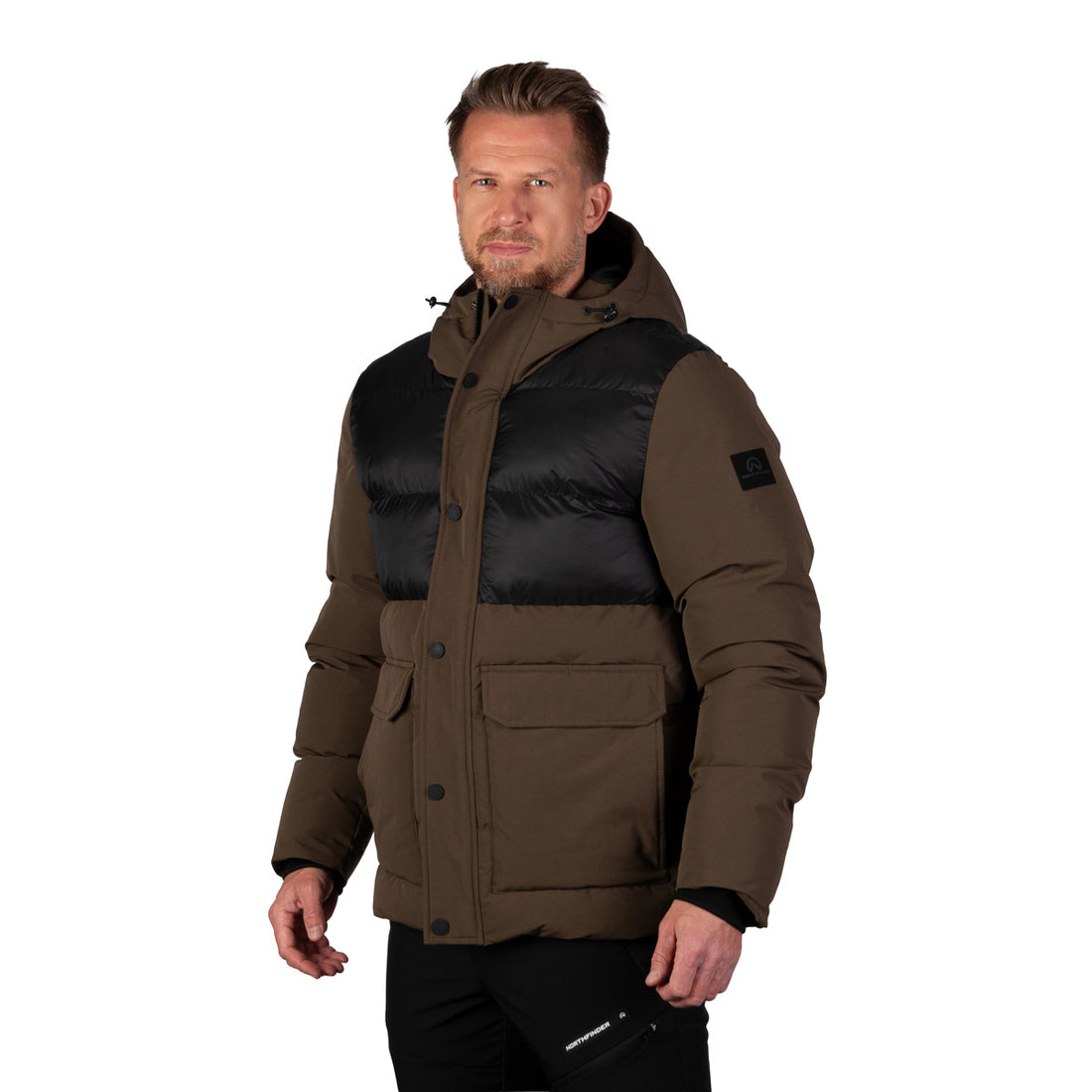 BU-5457SP men's casual trendy insulated long jacket KARRY