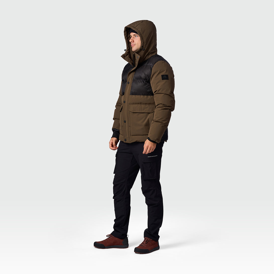 BU-5457SP men's casual trendy insulated long jacket KARRY