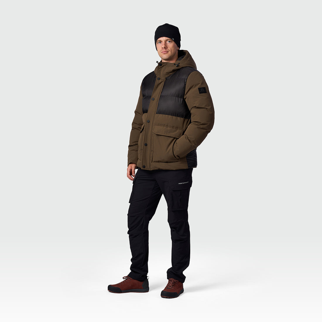 BU-5457SP men's casual trendy insulated long jacket KARRY