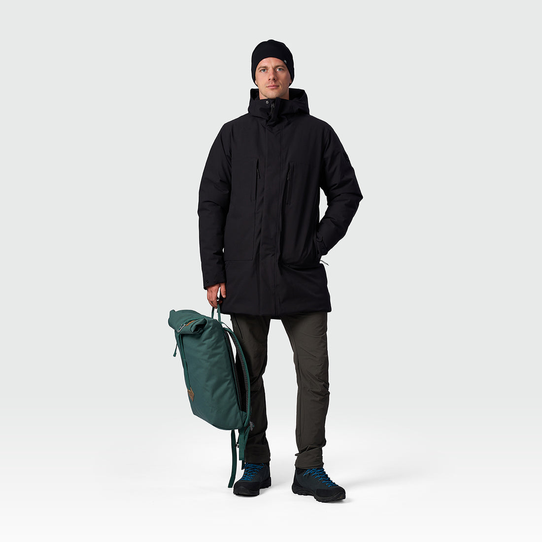 BU-5461SP men's casual insulated long jacket DIOK