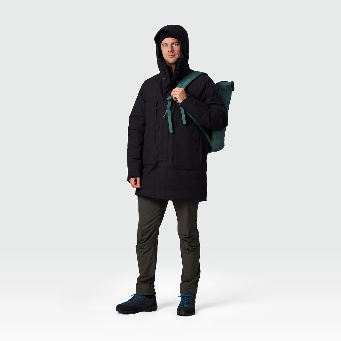 BU-5461SP men's casual insulated long jacket DIOK