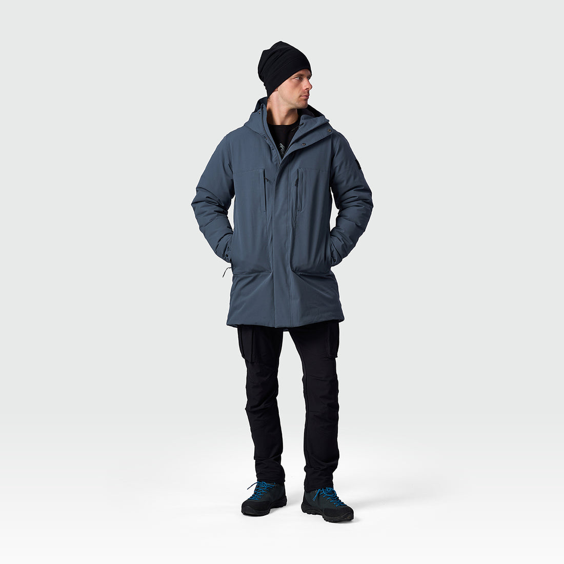 BU-5461SP men's casual insulated long jacket DIOK