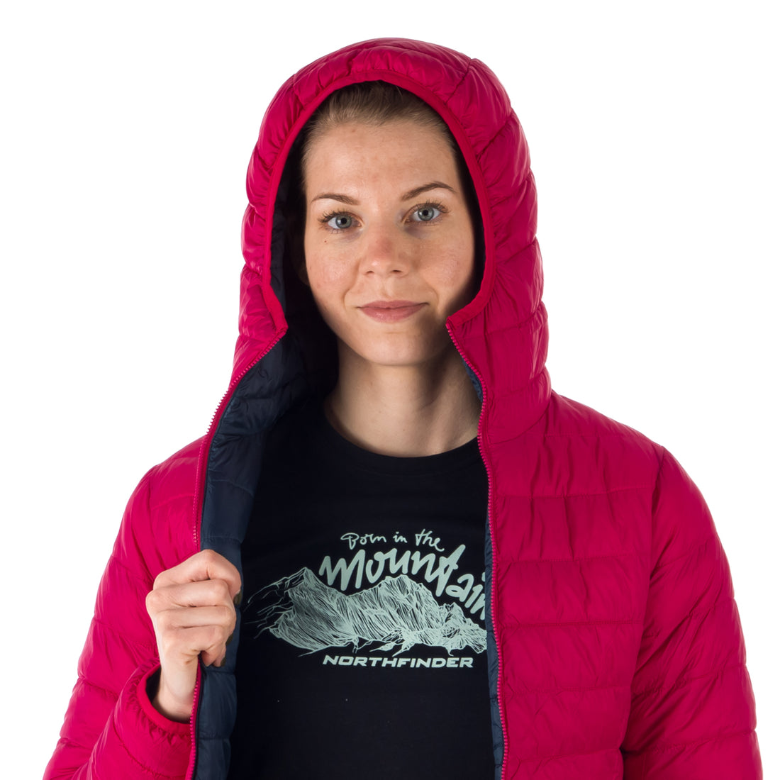 BU-6034OR women's insulated reversible hoody jacket ANNIE