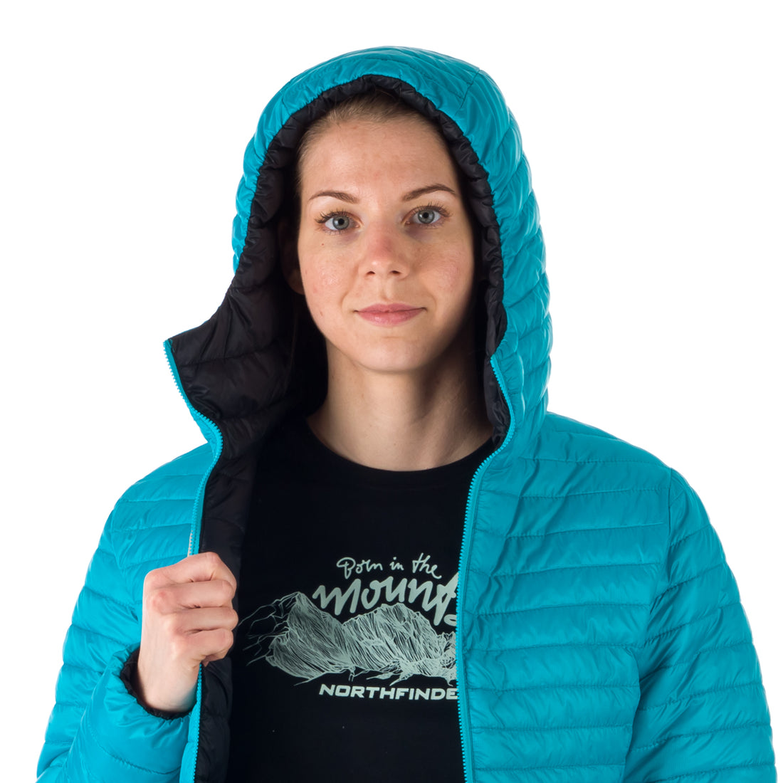 BU-6034OR women's insulated reversible hoody jacket ANNIE