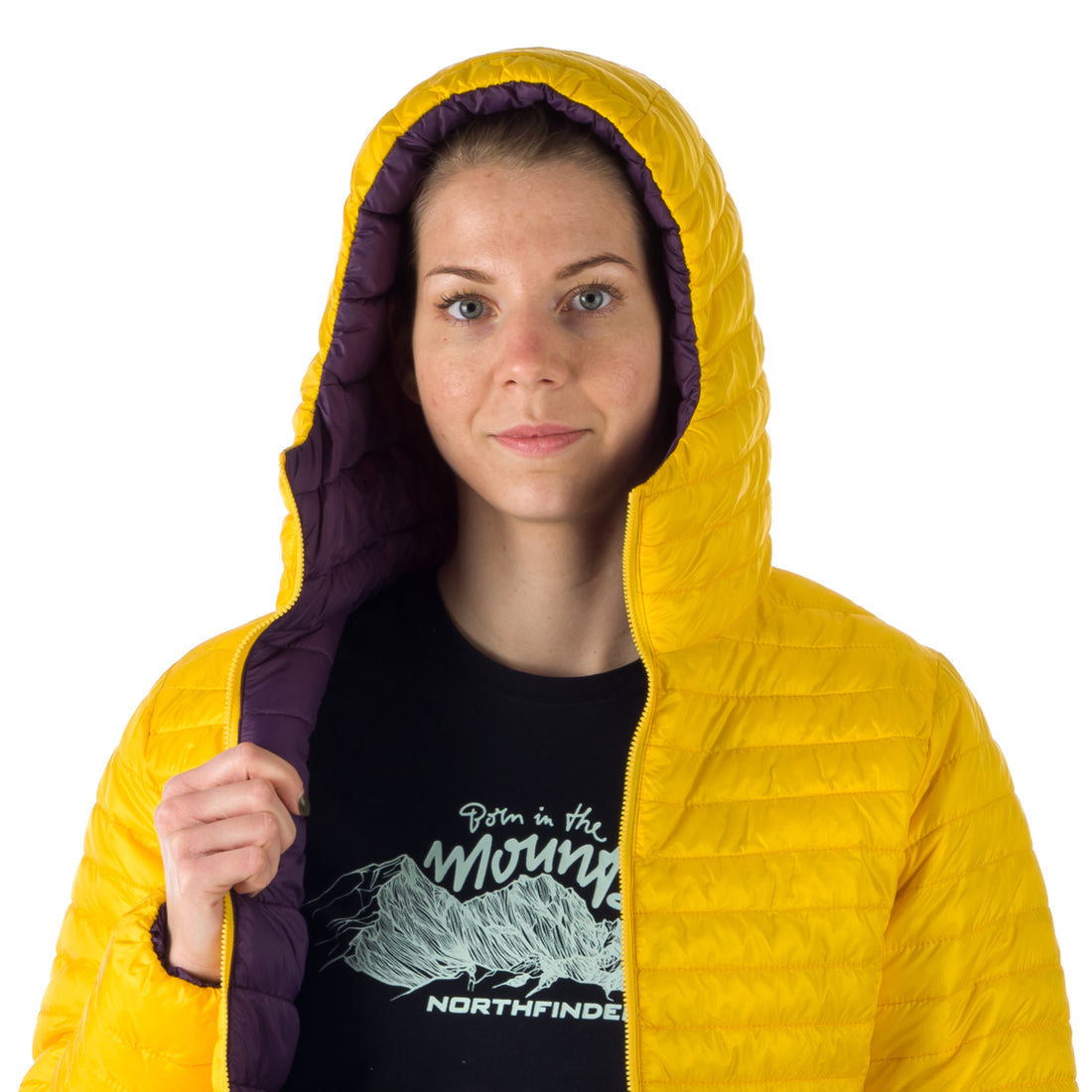 BU-6034OR women's insulated reversible hoody jacket ANNIE