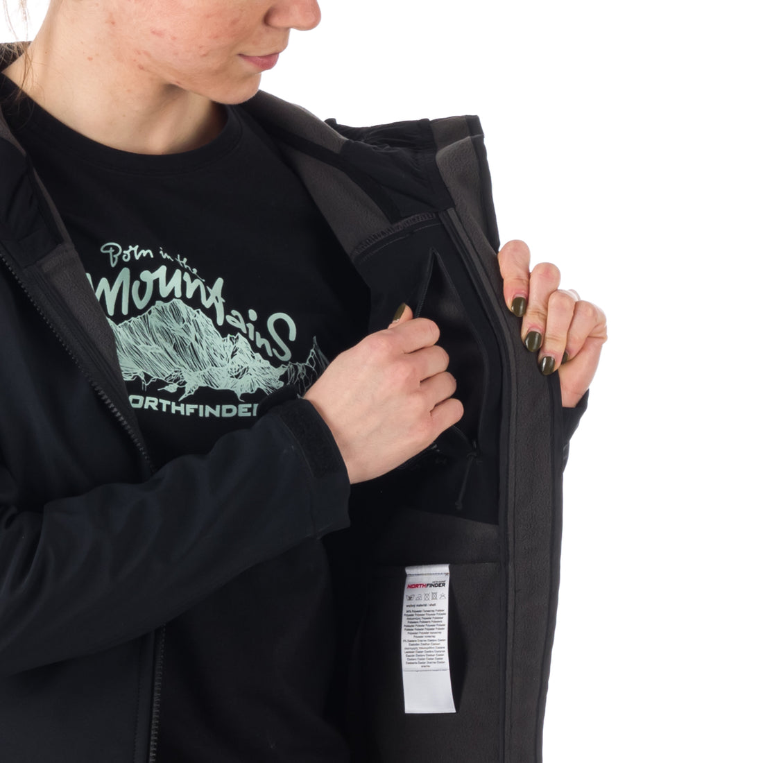 BU-6035OR women's travel elegant softshell jacket 3L ASHLEE