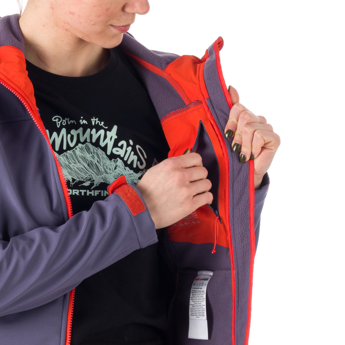 BU-6035OR women's travel elegant softshell jacket 3L ASHLEE