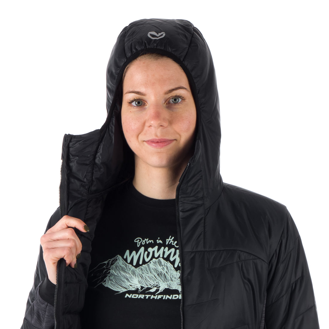 BU-6036OR women's hybrid active trekking jacket with PrimaLoft AUBRIE