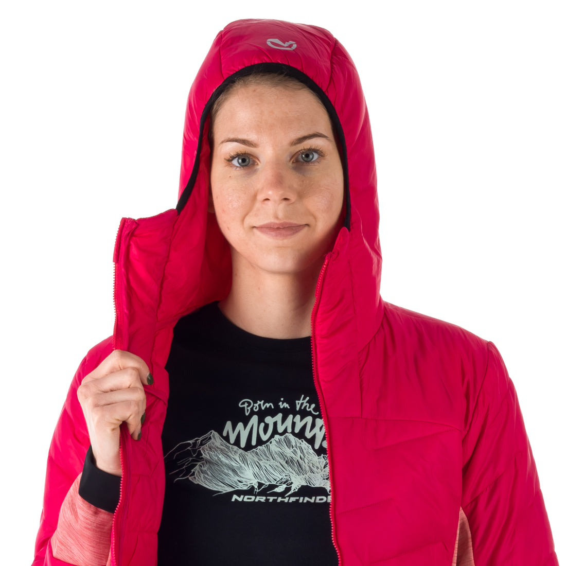 BU-6036OR women's hybrid active trekking jacket with PrimaLoft AUBRIE